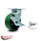 Service Caster 5 Inch Green Poly on Cast Iron Caster with Roller Bearing and Brake/Swivel Lock SCC-30CS520-PUR-GB-TLB-BSL - alternate 4